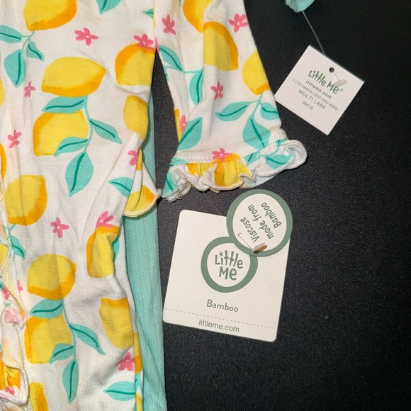 LITTLE ME. 2 piece footies set - Picture 3 of 8